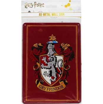 Obraz Dekorativní cedule na zeď Harry Potter: Erb Nebelvíru (14,8 x 21 cm)