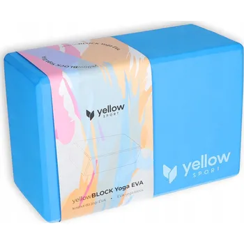 podložka na cvičení Kostka na jógu yellowBLOCK Yoga EVA, modrá - pomůcky na jógu