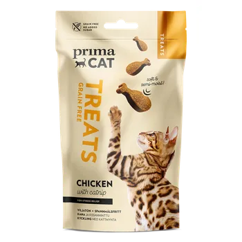 Pamlsek pro kočku PrimaCat Treats Softy chicken with catnip 50 g
