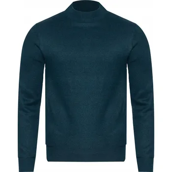 Pánský svetr Pánský svetr s rolákem - N616 BUTELKOWA ZIELEŃ elegantní, klasický, teplý