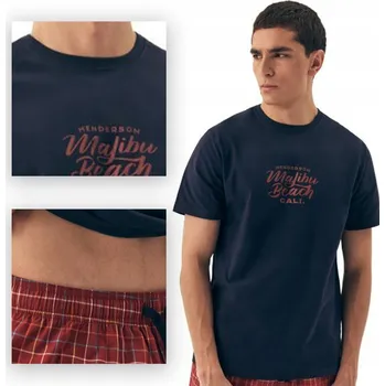 Pánské pyžamo Henderson pánské pyžamo 42622-59X Dash krátký rukáv, velikost L