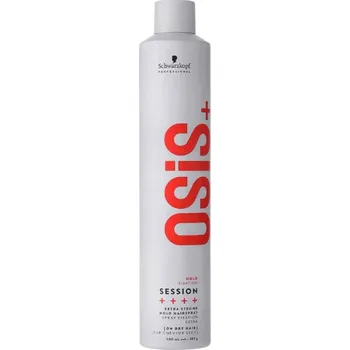 Stylingový přípravek Schwarzkopf Professional OSiS+ Hold Session Extreme Hold Hairspray lak na vlasy s extra silnou fixací 500 ml, promáčklá láhev
