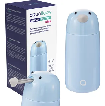 Termoska AquaFloow Thermbootle kids: Termoska pro děti 350 ml - holubičí modrá