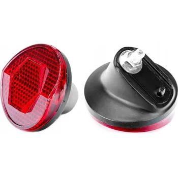 Cyklosvítilna Červená zadní odrazka na kolo na blatník kulatý