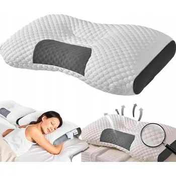 Polštář POLŠTÁŘ KONTUROVÝ ZMÍRŇUJE BOLEST KRČNÍ PÁTEŘE ORTOPEDICKÝ POLŠTÁŘ POD HLAVU A KRK