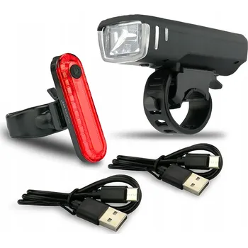 Cyklosvítilna Sada nabíjecích světel na kolo Falcon Eye City