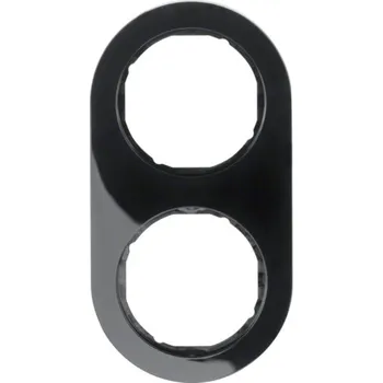 vypínač Berker Rámeček Serie R.classic, černá, lesk Rozměry: 2-násobný