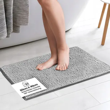 Koupelnová předložka Měkká koupelnová předložka 40 x 60 cm Šedá