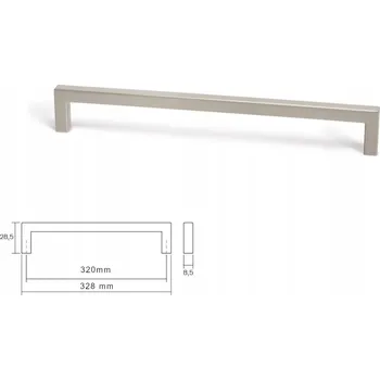 Nábytkové kování Nábytková úchytka VIEFE 0056 U 320 mm ocel inox