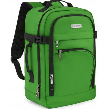 Městský batoh Cestovní Batoh 40x20x25 do letadla lehké příruční zavazadlo, zelený ZAGATTO