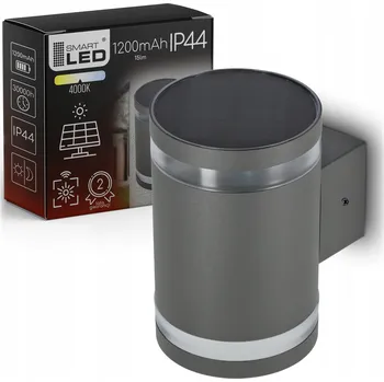 Venkovní osvětlení Solární zahradní lampa nástěnná LED svítidlo fasádní se soumrakovým senzorem