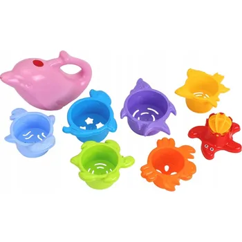 Hračka pro nejmenší ND17_ZB-144541 Pyramida kelímků do koupele Techn