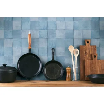 Tapeta Tapeta obklady do kuchyně a koupelny modré dlaždice tapety