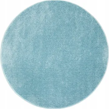 Koberec KOBEREC KULATÝ PASTELOVÝ SVĚTLE TYRKYSOVÝ DO LOŽNICE OBÝVÁKU LIMA prům. 140 cm