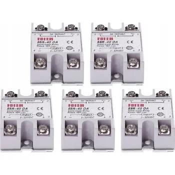 Relé 5x POLOVODIČOVÉ RELÉ SSR 40DA