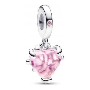 Přívěsek Přívěsek Pandora - Rodinný strom s růžovým srdcem 792654C01