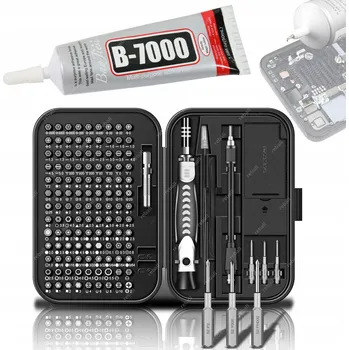 Sada nářadí B7000 MONTÁŽNÍ LEPIDLO NA LCD 110ml + SADA ŠROUBOVÁKŮ A OTEVÍRACÍCH NÁSTROJŮ PRO OPRAVY TELEFONŮ