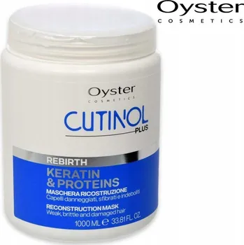 Vlasová regenerace OYSTER CUTINOL PLUS REBIRTH KERATINOVÁ MASKA 1000 ML NOVÁ GRAFICKÁ ÚPRAVA