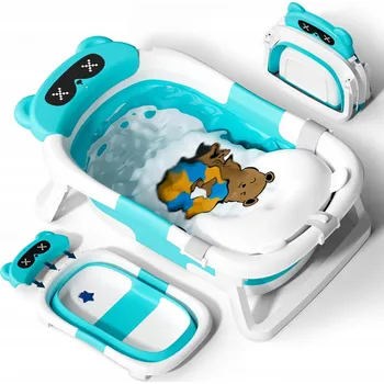 koupací vanička COOSEYA Skládací vanička Pro Miminka 0-12 měsíců, modrá