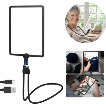 SKLO S LED 5X VELKOU LUPOU NA ČTENÍ PRO SENIORY