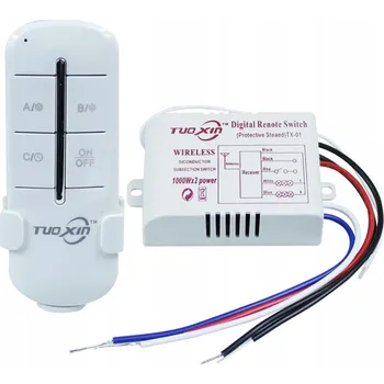 vypínač RÁDIOVÝ SPÍNAČ 230V DÁLKOVÉ OVLÁDÁNÍ 2x1000W