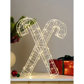 Vánoční dekorace Sinsay - Vánoční LED světlo ve tvaru cukrové hole - bílá - 584FS-00X - 584FS-00X-ONE