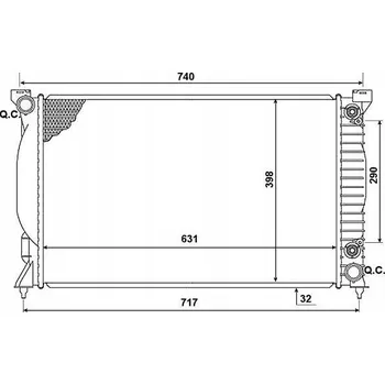 Chladič motoru NRF 53958 Chladič motoru, chlazení motoru
