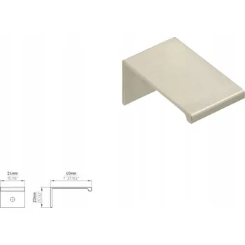 Nábytková úchytka SIRO 2446-24ZN21 vzhled nerezové oceli