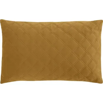 Polštář EMMA HOŘČICOVÁ DEKORAČNÍ POLŠTÁŘ S VÝPLNÍ Z PĚNY 40x60 cm