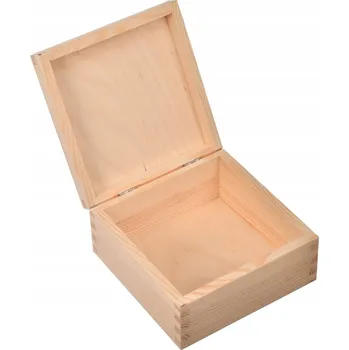 Obraz Dřevěná krabička 16x16x8 cm ÚLOŽNÝ BOX Decoupage