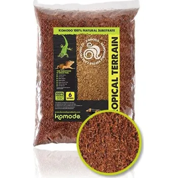 Podestýlka pro terarijní zvíře Komodo Tropical Terrain / Tropický substrát 6l