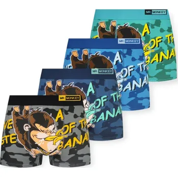 Pánské spodní prádlo Pánské boxerky MPC80512 (MIX BAREV) 4 kusy - XXL