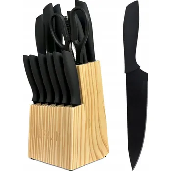 BFYLIN Sada kuchyňských nožů 14 Kusů s dřevěným blokem