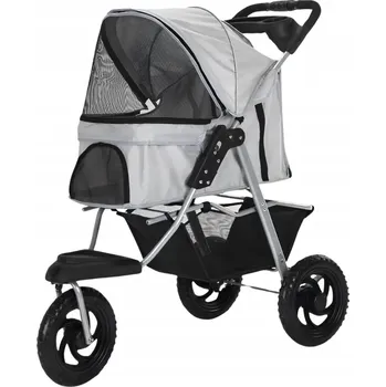 Obraz Vozík Surtep Animals šedý vel. S/M 50 x 107 x 100 cm