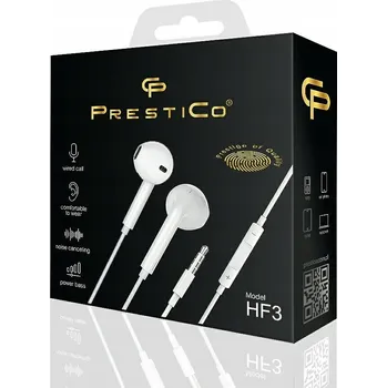 Sluchátka Sluchátka do uší PrestiCo HF3
