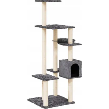 Škrabadlo pro kočky – Vše v jednom, 78,5 x 65 x 142 cm, tmavě šedé