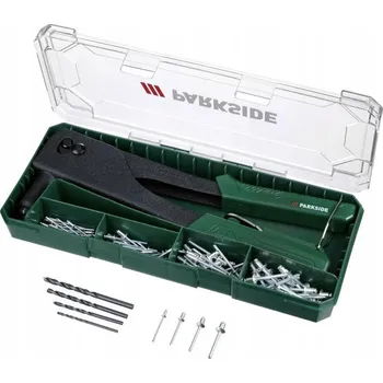 Nýtovací pistole Sada nýtovacích kleští na trhací nýty Parkside 110 Ks