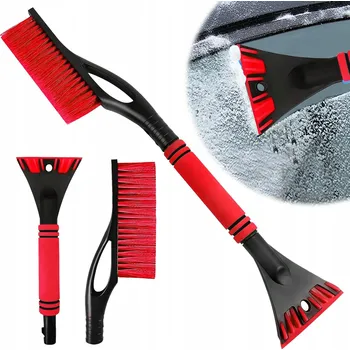 Autoškrabka NYZQIW Kartáč a škrabka na sníh Automobilová červená