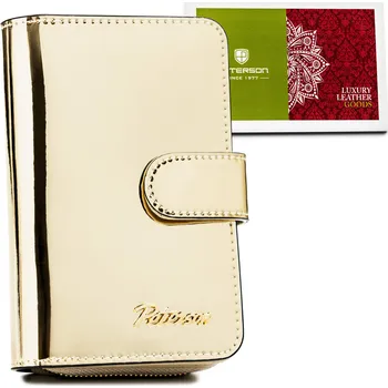 Peterson dámská peněženka z pravé kůže, zlatá