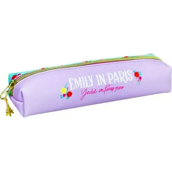 Penál Pouzdrový penál Emily in Paris fialový