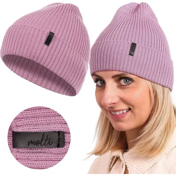 Čepice Molti zimní čepice beanie růžová, velikost 55/60