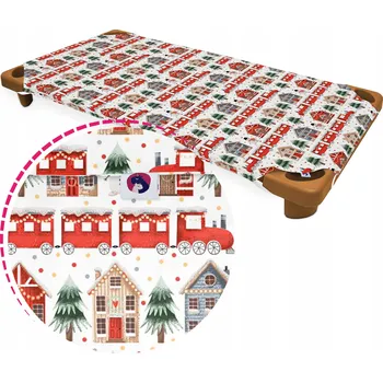 Prostěradlo Prostěradlo Lehátko pro předškoláky, 100% Bavlna prostěradlo, vánoční vzory