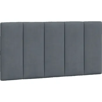 Polštář Polštář na čelo Hanko, tmavě šedý, 100 x 3 x 45 cm, samet