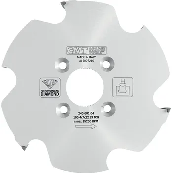 Pilový kotouč "CMT Diamantový kotouč lamelovací pro Lamello P-Systém - D100,4x7 d22 Z3"