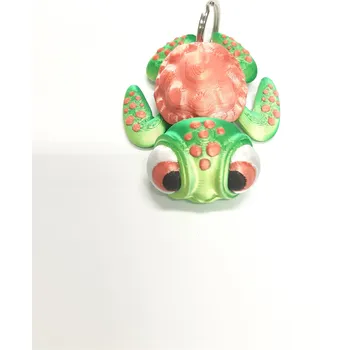 Přívěsek na klíče želva PLA 3D tisk Barva: červeno - zelená, Velikost: Přívěsek malý