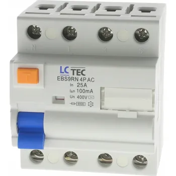 Jistič Proudový chránič LC EBS9RN 4P 25A 100mA AC