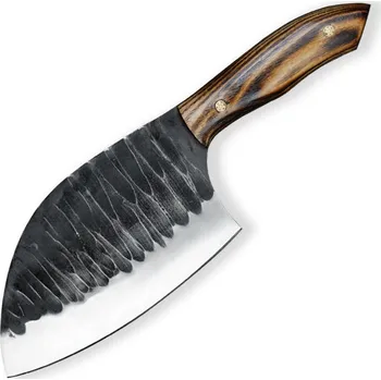 Kovaný srbský nůž 165 mm Dellinger D2 Kokki BBQ + Sleva 200,- Kč s kódem "DELI200"