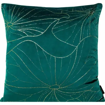 Povlak na dekorativní polštářek Dekorační povlak na polštář 45x45 cm, tyrkysový, z veluru