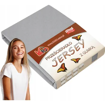Prostěradlo Prostěradlo jersey s gumou 160x220 šedé silné 150g/m2 KARO
