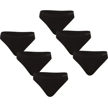 Kalhotky 6PACK dámská tanga Gaubert černá (GBTW-3104/black) L/XL Možnost vrácení zboží ZDARMA do 120 dnů!